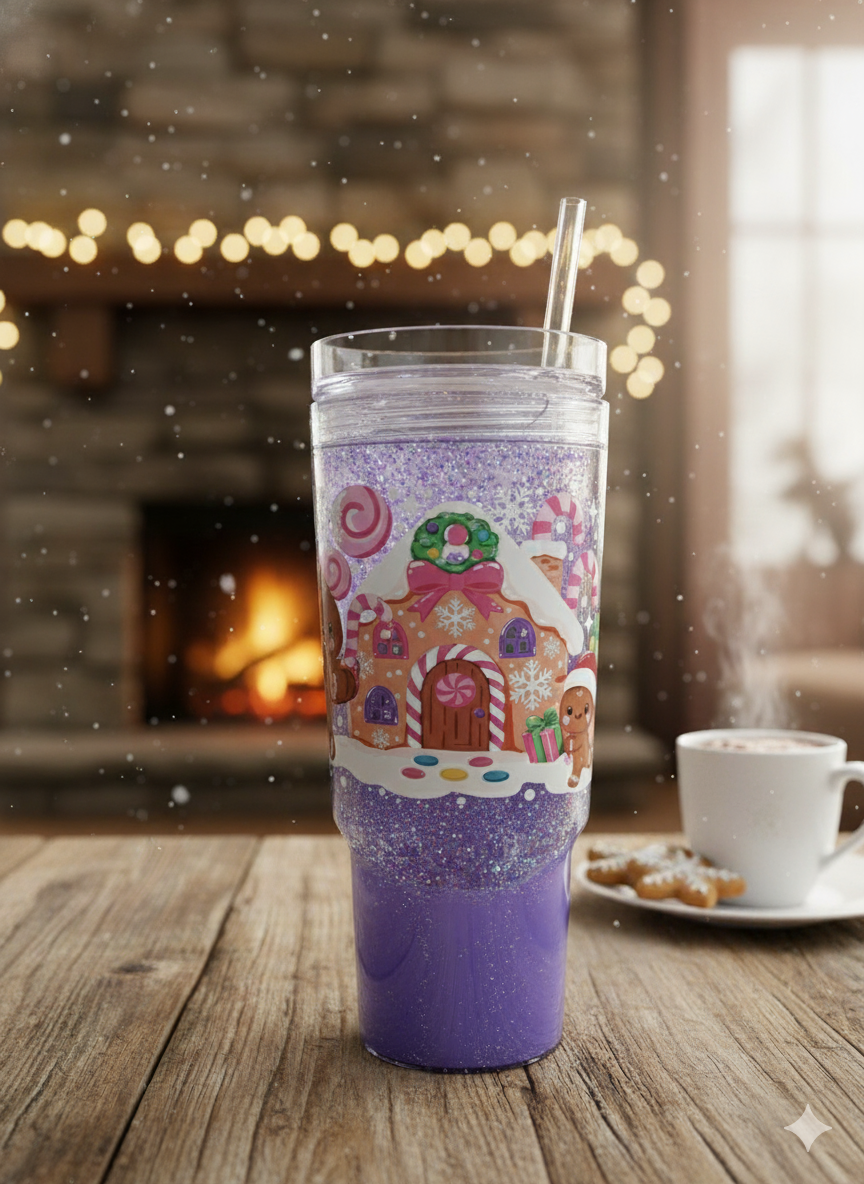 Gingerbread lava tumbler