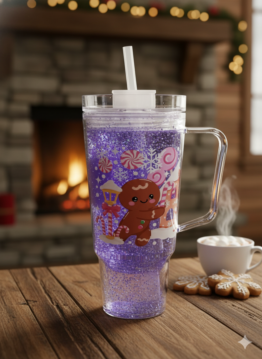Gingerbread lava tumbler